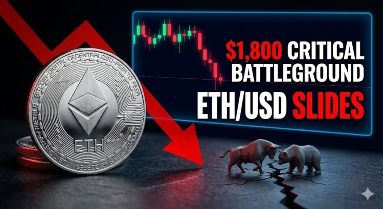 Ethereum Price Slides Deeper, $1,800 Emerges as Crucial Battleground